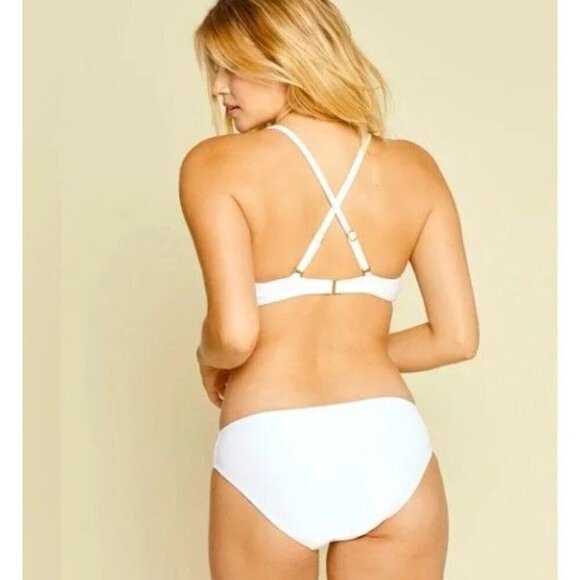Andie Swim Tropez White Medium Bikini Bottom Swimsuit - Picture 2 of 7